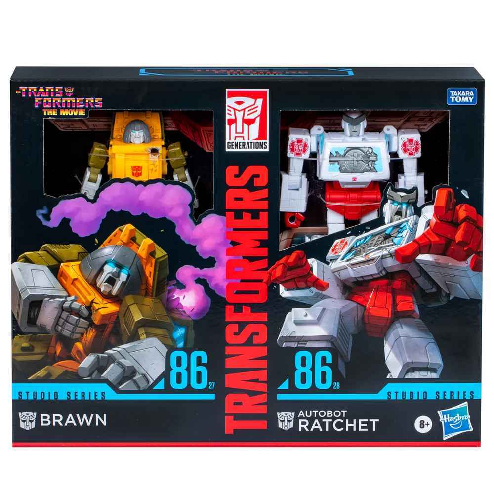 Transformers Studio Series Deluxe Class 2 Pack - 86 27 Brawn & 86 28 Autobot Ratchet