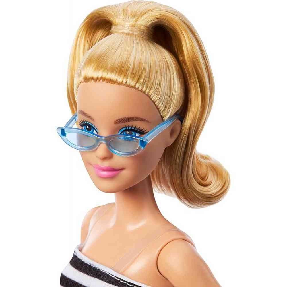 Barbie Fashionista Doll 213 Striped Top & Pink Skirt