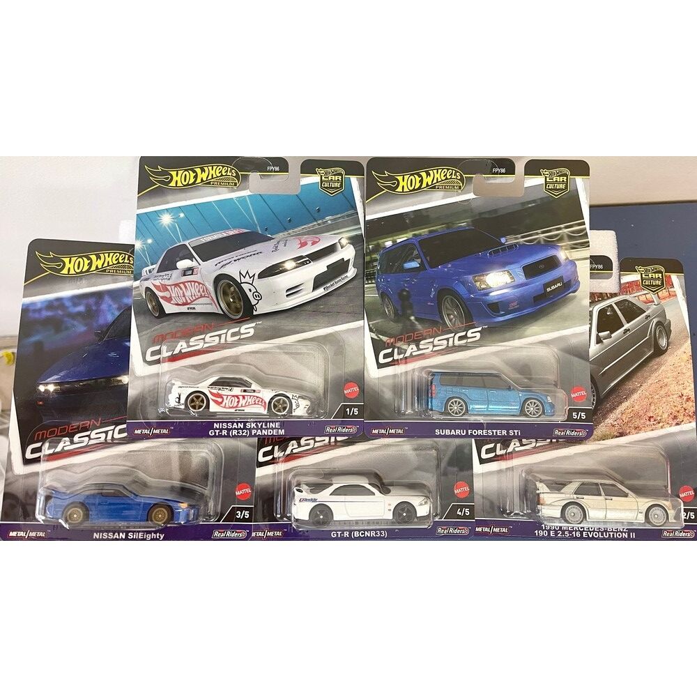 Hot Wheels Premium Car Culture Modern Classics Set of 5
