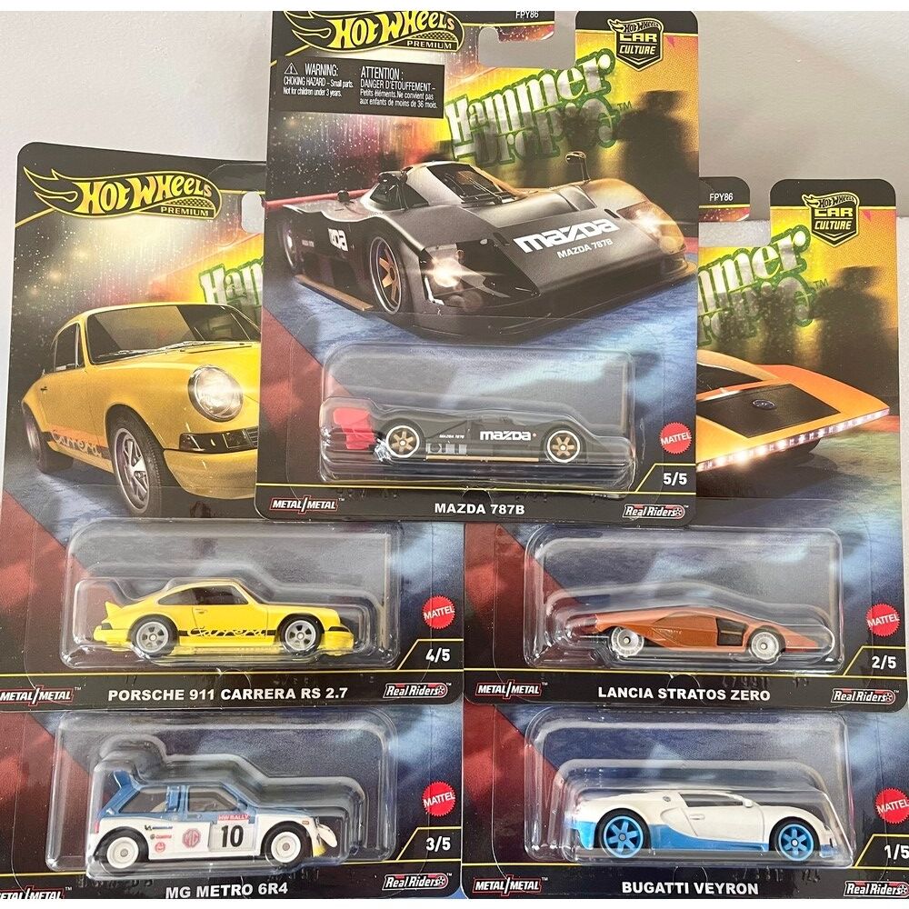 Hot Wheels Premium Car Culture Hammer Drops Set of 5