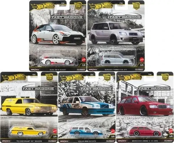 Hot Wheels Premium Car Culture Set-Fast Wagons (case 961J)