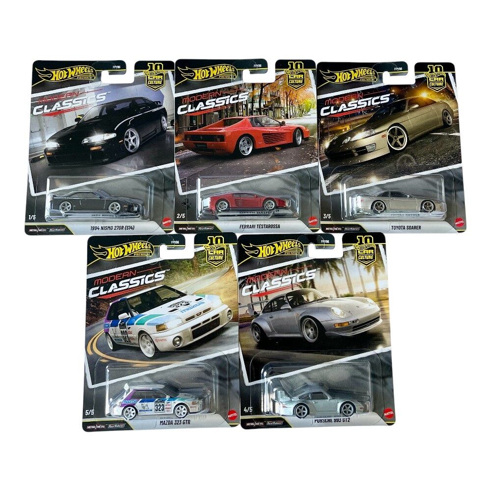 Hot WHeels Car Culture Modern Classics Set of 5