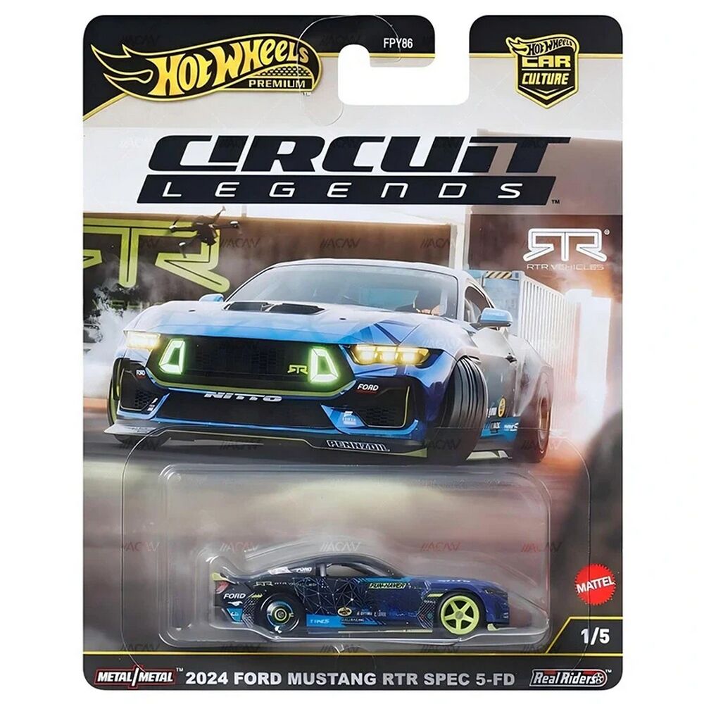 HW Car Culture Circuit Legends 2024 Ford Mustang RTR Spec 5-FD