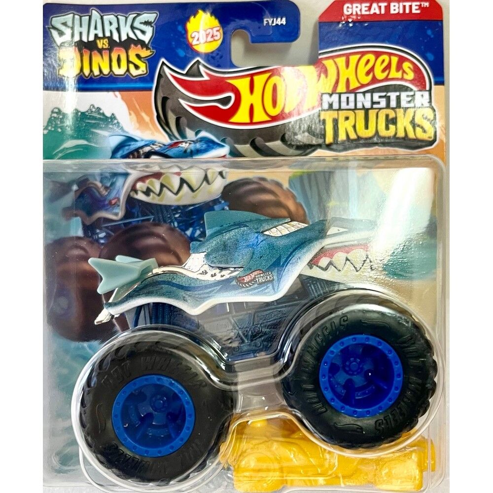 Hot Wheels Monster Truck 1:64 Sharks VS Dinos 2025 Great Bite