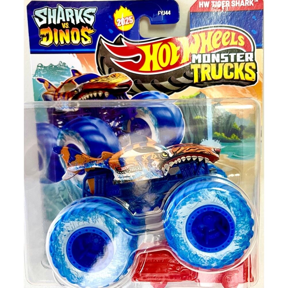 Hot Wheels Monster Truck 1:64 Sharks VS Dinos 2025 Tiger Shark