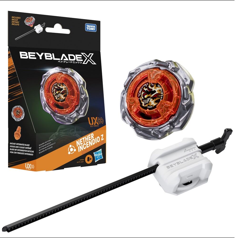 Beyblade X Nether Incendio Z UX Starter Pack with Launcher
