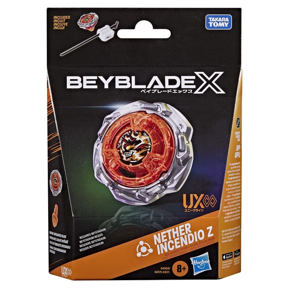 Beyblade X Nether Incendio Z UX Starter Pack with Launcher