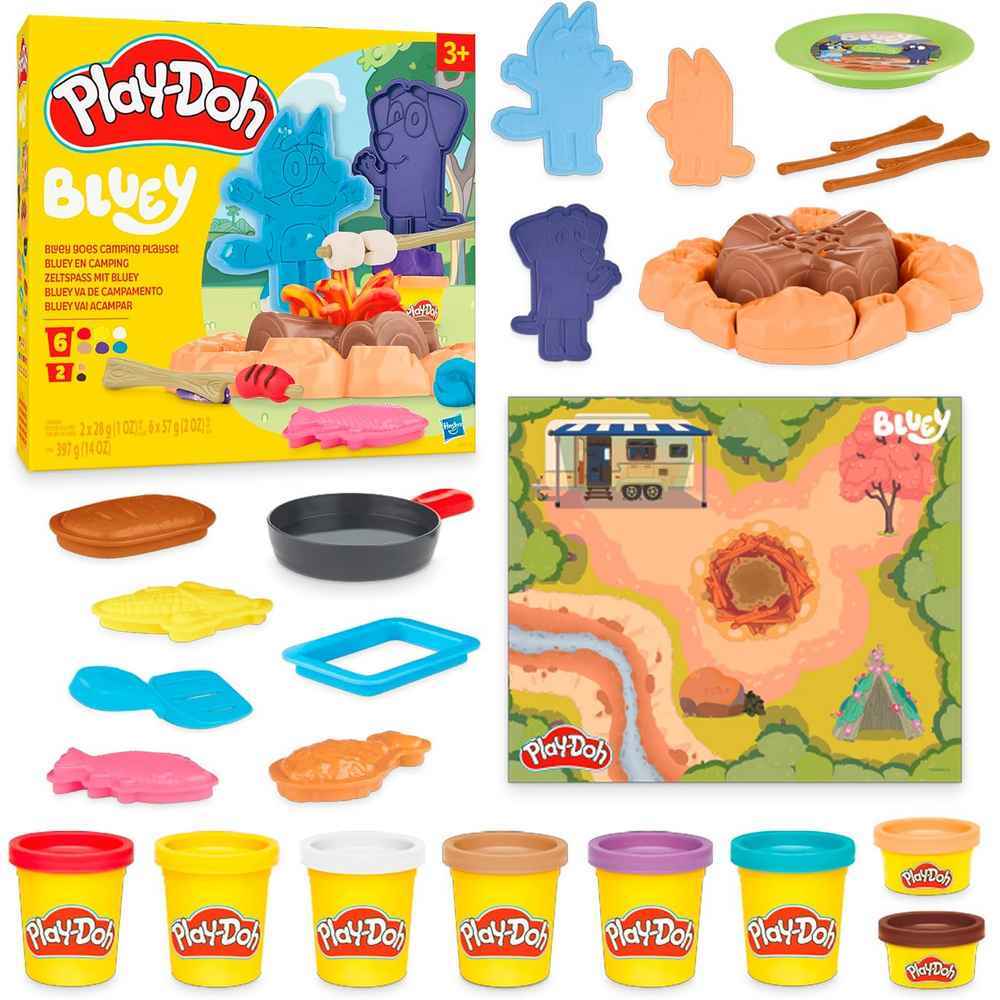 Play-Doh - Bluey Goes Camping Playset