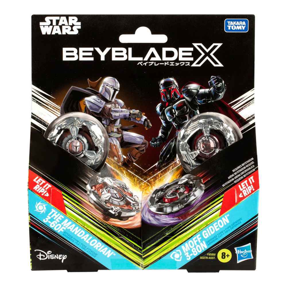 Beyblade X Star Wars - The Mandalorian 3-60F vs Moff Gideon 3-80N