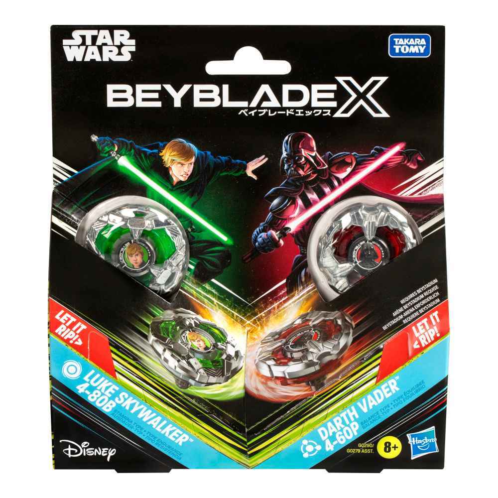 Beyblade X Star Wars - Luke Skywalker 4-80B vs Darth Vader 4-60B