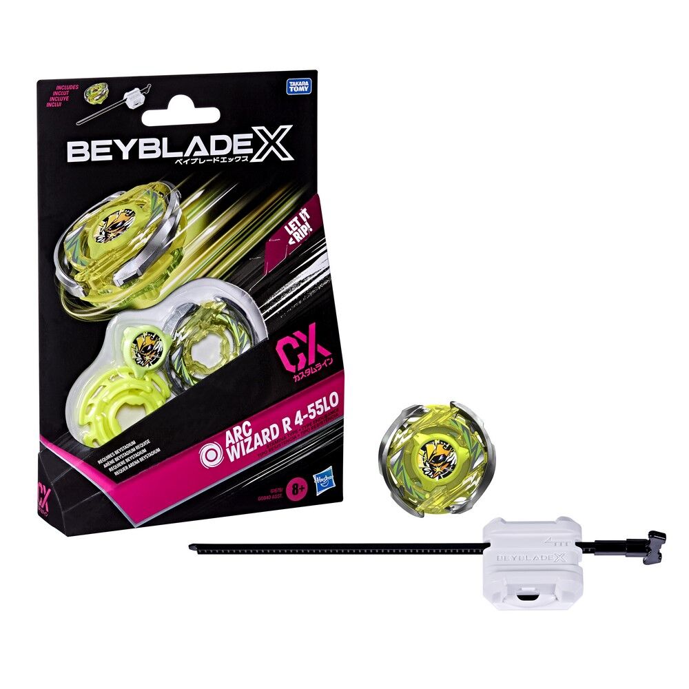 Beyblade X CX Arc Wizard R 4-55LO Starter Pack with Launcher