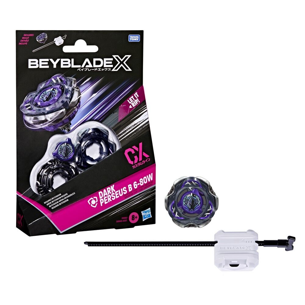 Beyblade X CX Dark Perseus B 6-80W Starter Pack with Launcher