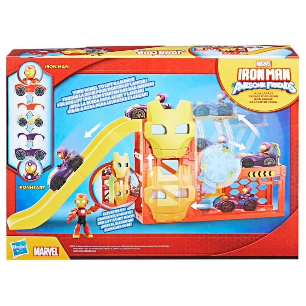 Marvel Iron Man And His Awesome Friends Iron Garage Playset