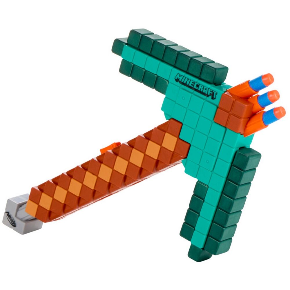 Nerf Minecraft Diamond Pickaxe Dart Blaster