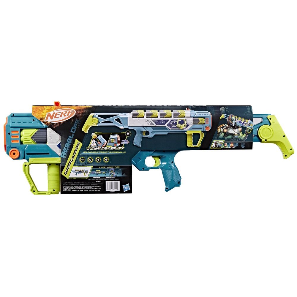 Nerf Rebel Ops Doom Cannon Blaster with 60 Elite Darts