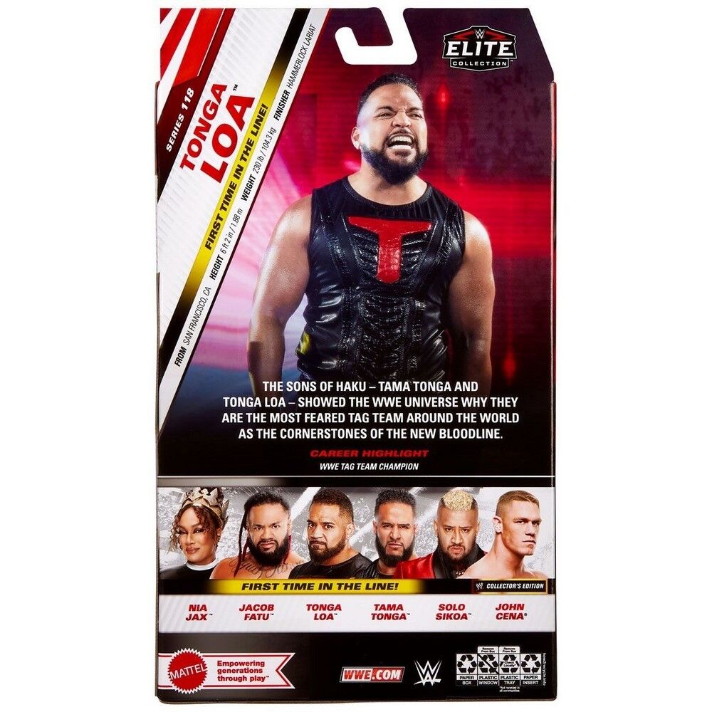 WWE Elite Collection Aciton Figure Series 118 Tonga LOA