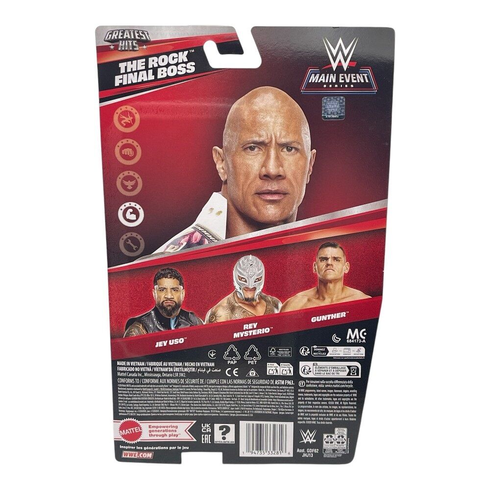 WWE Basic Action Figure Main Event Greatest Hits - The Rock Final Boss