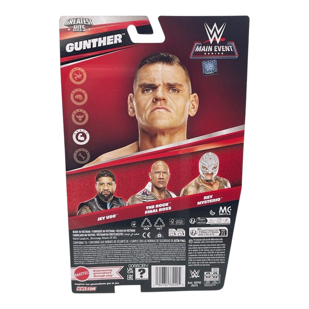 WWE Basic Action Figure Main Event Greatest Hits - Gunther