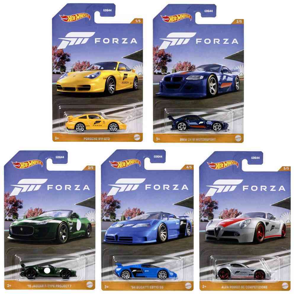 Hot Wheels Themed Automotive Complete Set of 5 - Forza