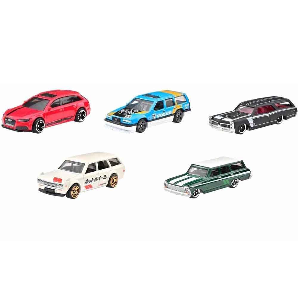 Hot Wheels Themed Automotive Complete Set of 5 - Hot Wagons