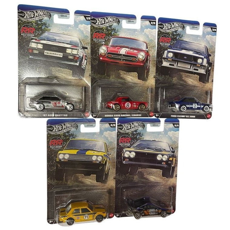 Hot Wheels Silver Series RR Rally Racers Set of 5