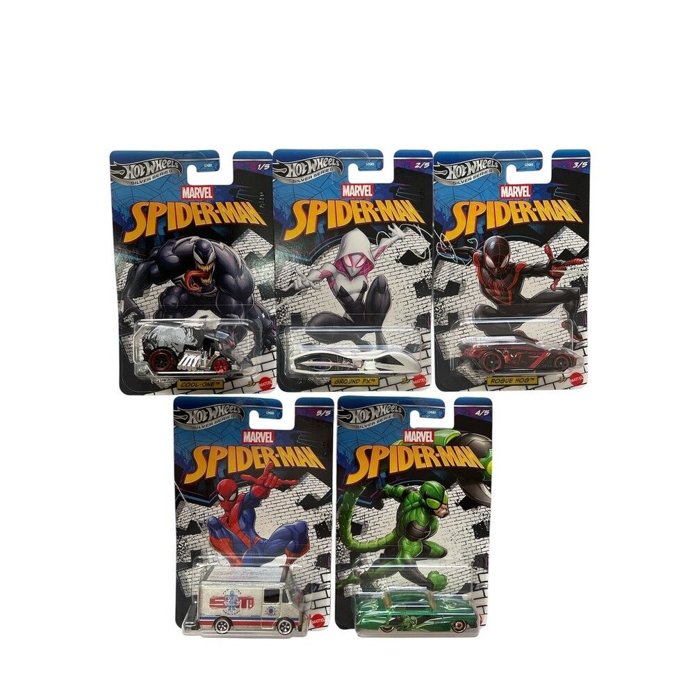 Hot Wheels Marvel Spider-Man Set of 5 2026