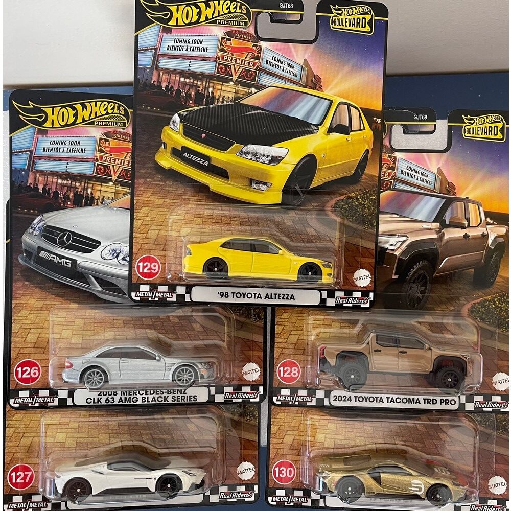 Hot Wheels Premium Boulevard Set of 5 (126-130)