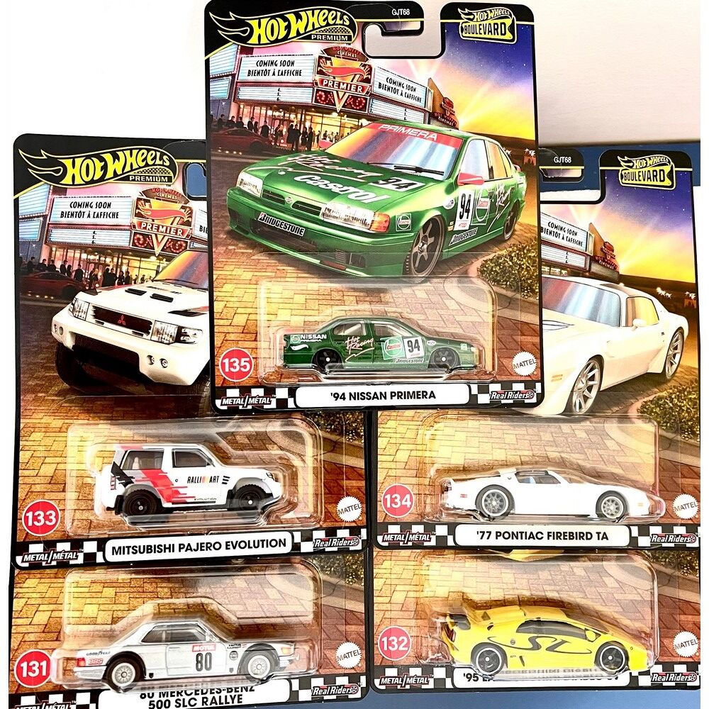 Hot Wheels Premium Boulevard Set of 5  (#130-135)