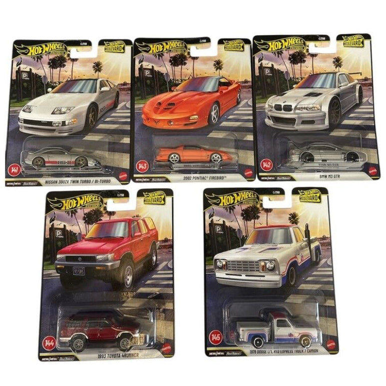 Hot Wheels Boulevard Set of 5 (#141-145)