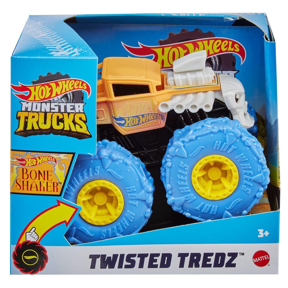 Hot Wheels Monster Trucks Twisted Tredz 1:43 - Bone Shaker