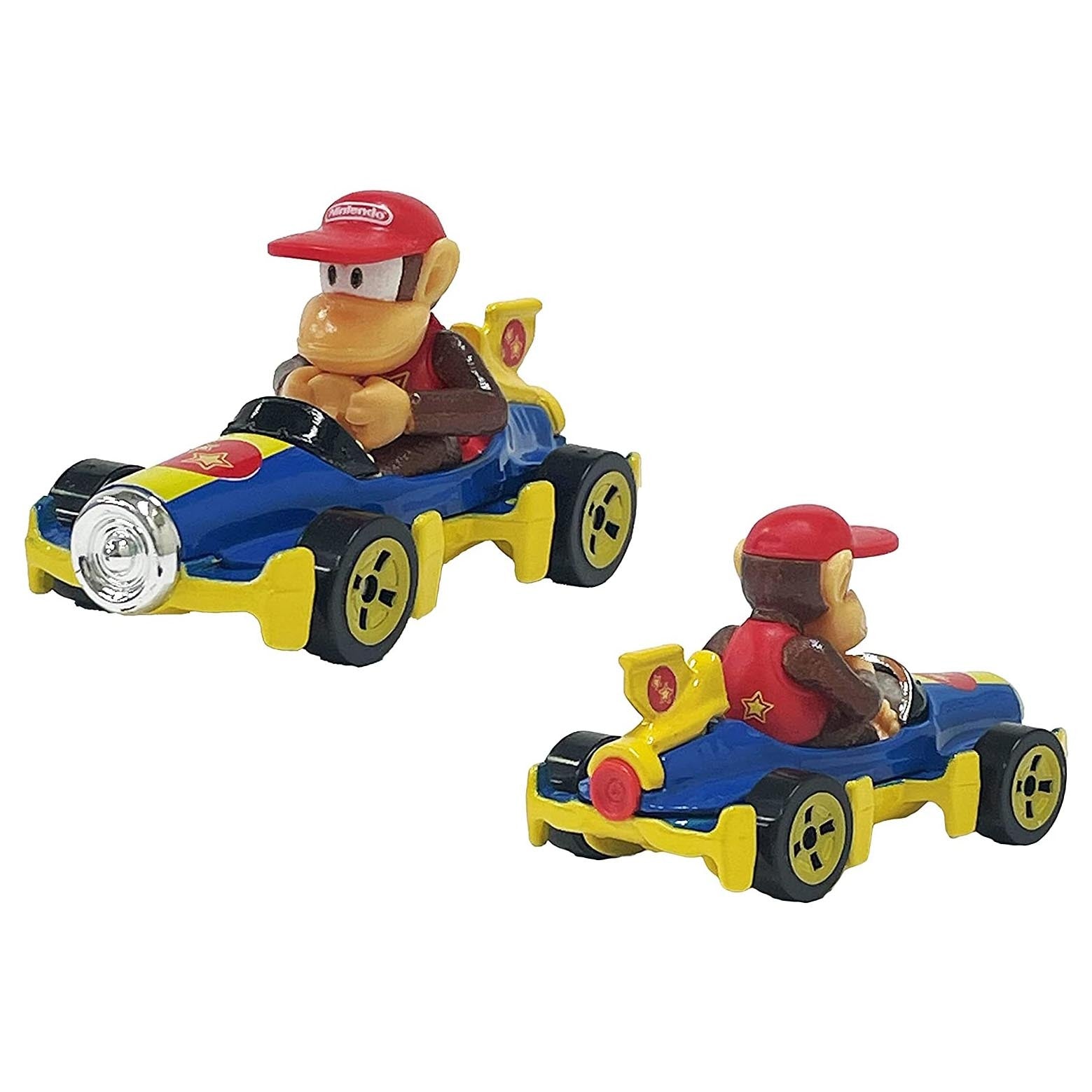 Hot Wheels Mario Kart 4 Pack - Waluigi Toad Yoshi Diddy Kong