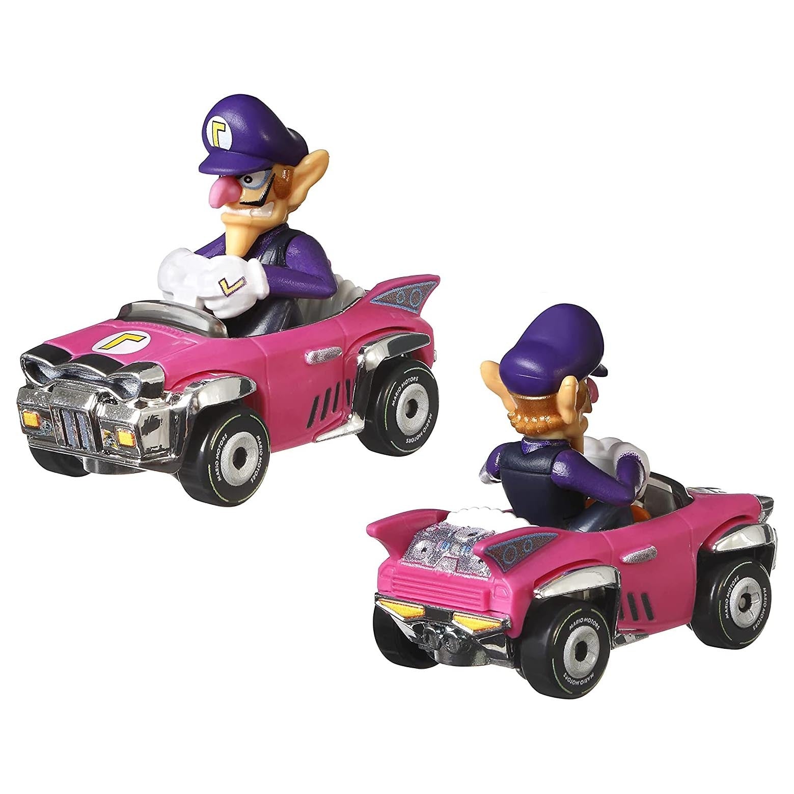 Hot Wheels Mario Kart 4 Pack - Waluigi Toad Yoshi Diddy Kong