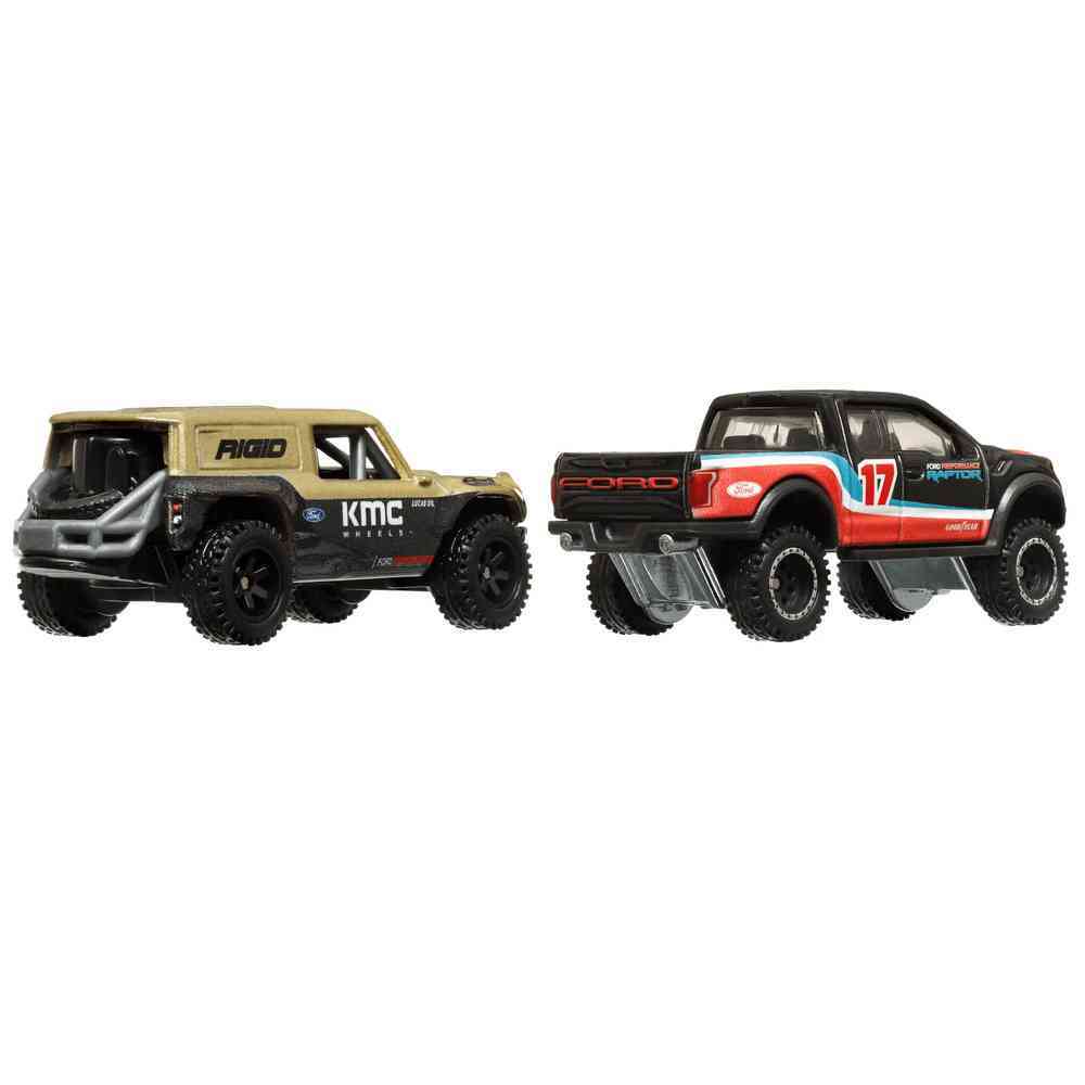 Hot Wheels Premium Car Culture 2 Pack - Ford Bronco R & 17 Ford F 150 Raptor