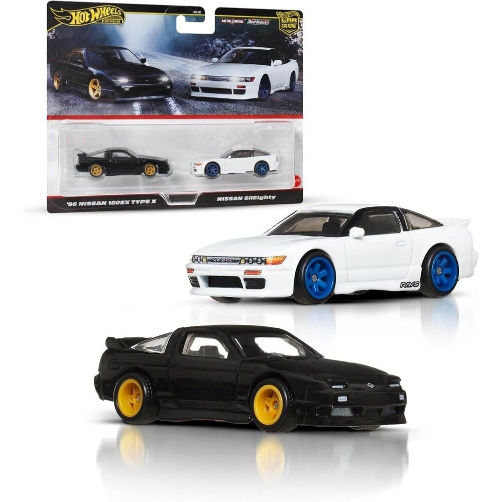 Hot Wheels Premium '96 Nissan 180SX Type X 2PK