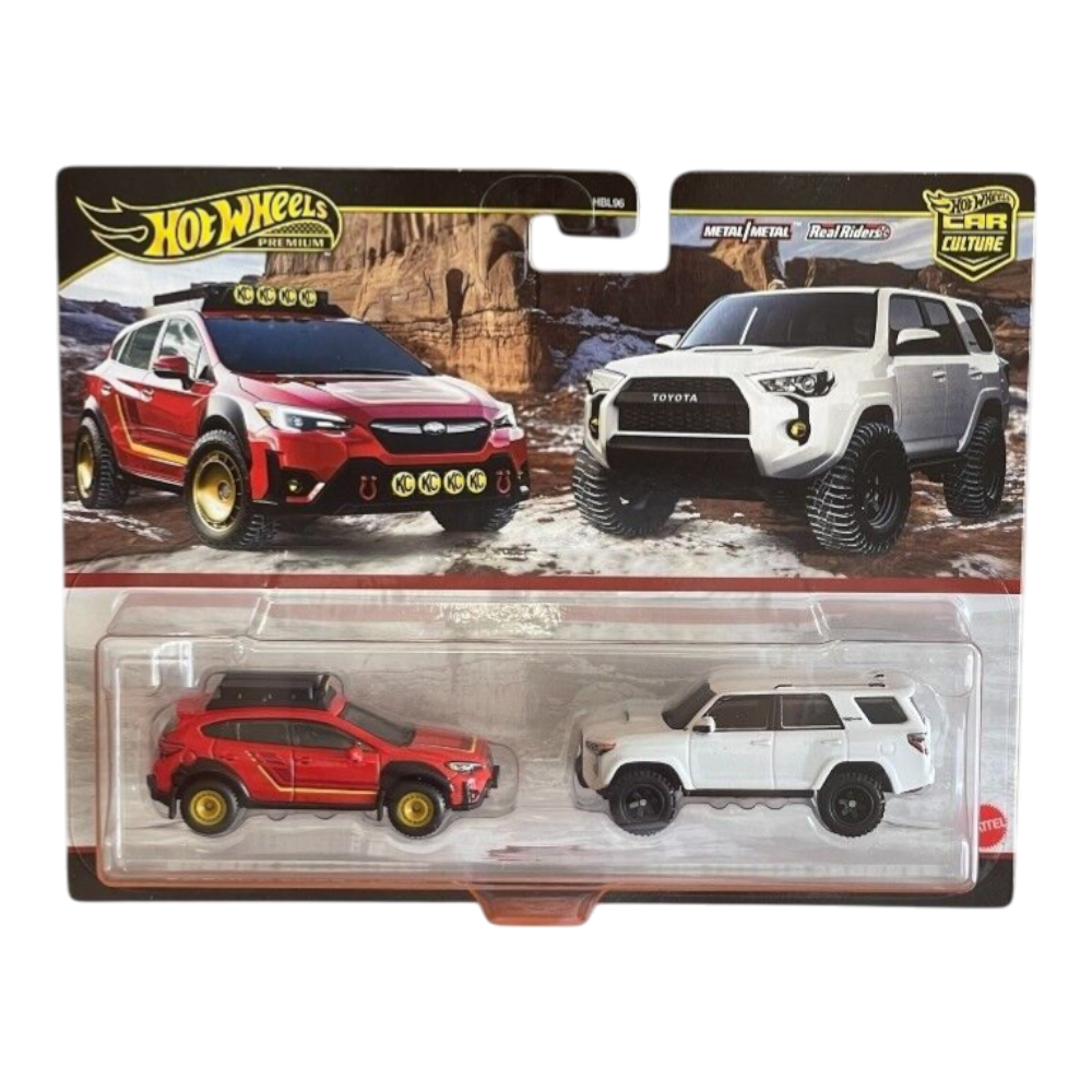 Hot Wheels Premium Twin Pack - Subaru Crosstrek & 2018 Toyota 4Runner
