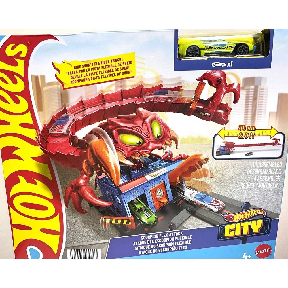 Hot Wheels City Scorpion Flex Attack Play Set