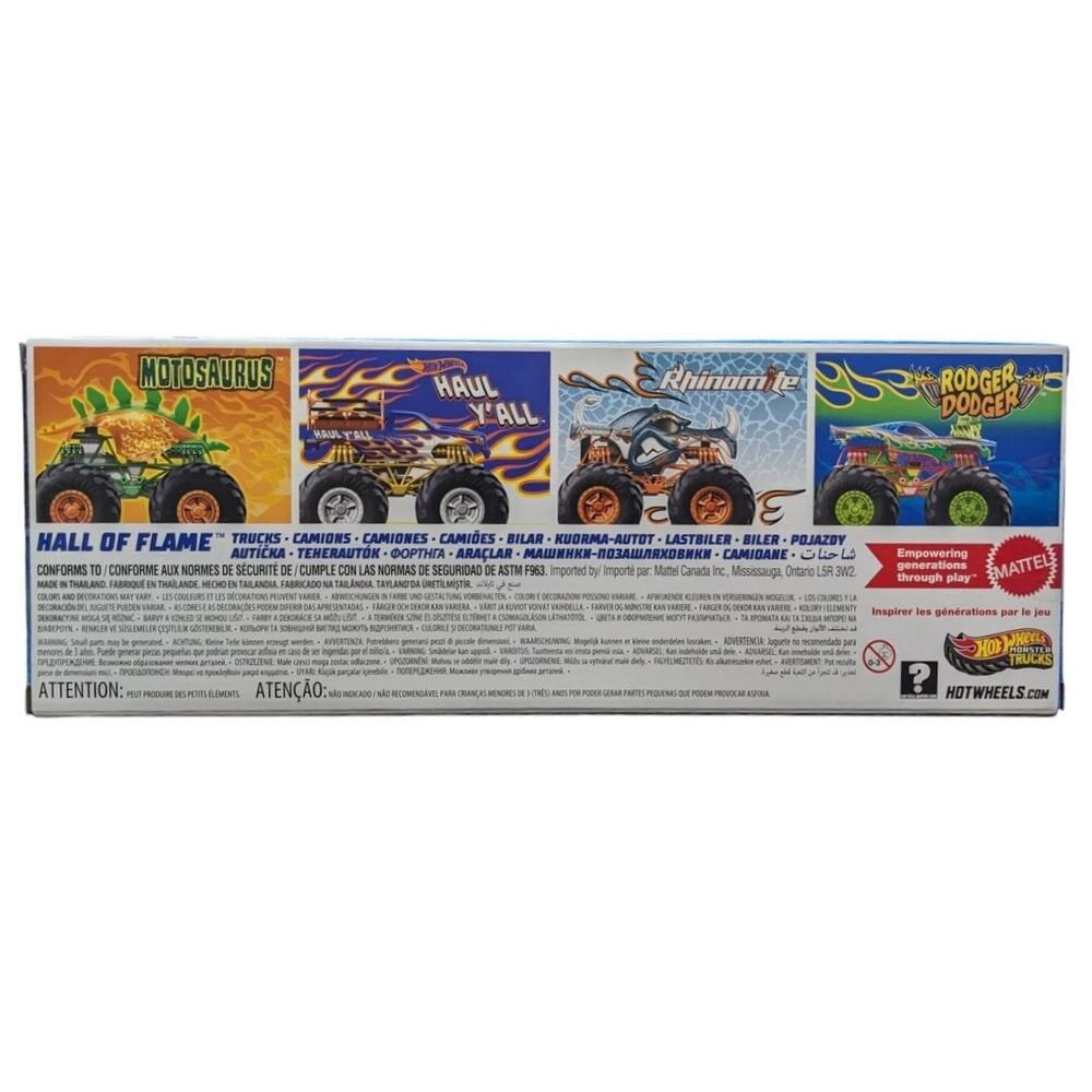 Hot Wheels Monster Trucks 4 Pack 1:64 Hall of Flame