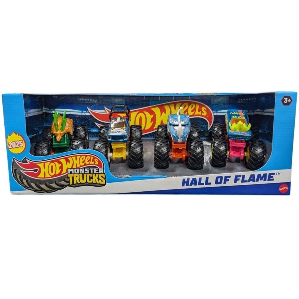 Hot Wheels Monster Trucks 4 Pack 1:64 Hall of Flame