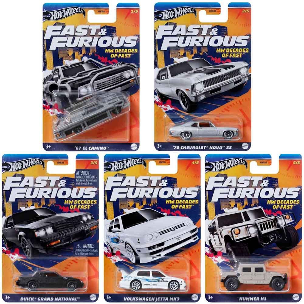 Hot Wheels Themed - Fast & Furious HW Decades of Fast (Set)