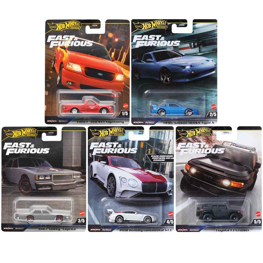 Hot Wheels Premium Fast & Furious Set - Case 956H