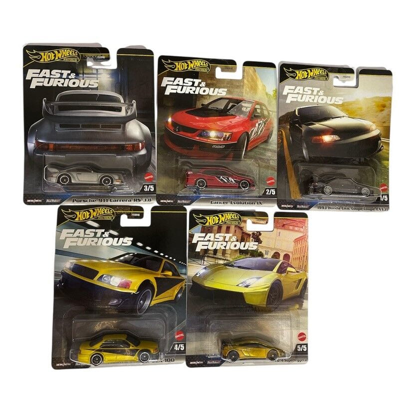 Hot Wheels Premium Fast & Furious Set of 5