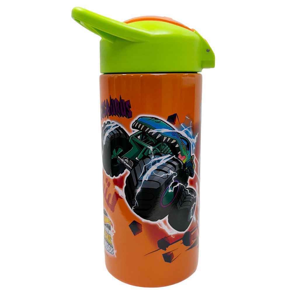 Zak! 577ml Stainless Steel Drink Bottle - Hot Wheels Monster Trucks