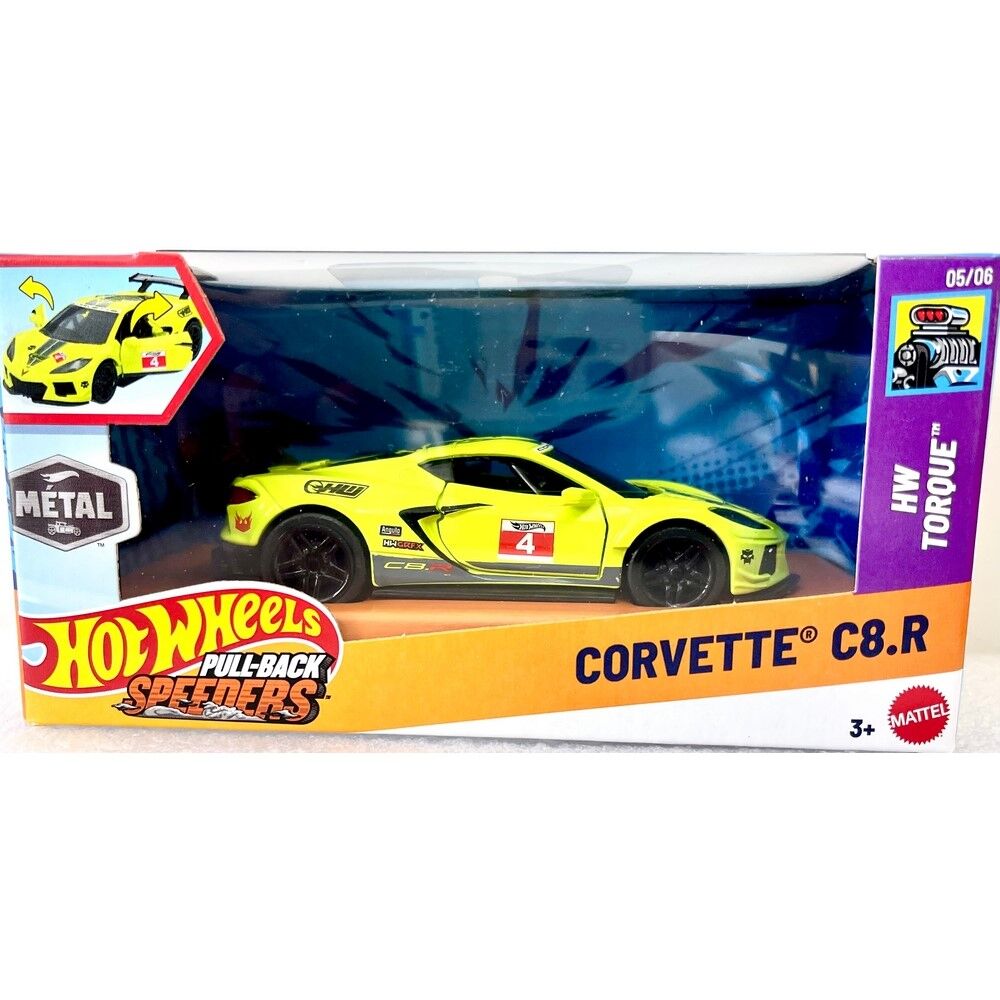 Hot Wheels Pullbacks Speeders Corvette C8.R