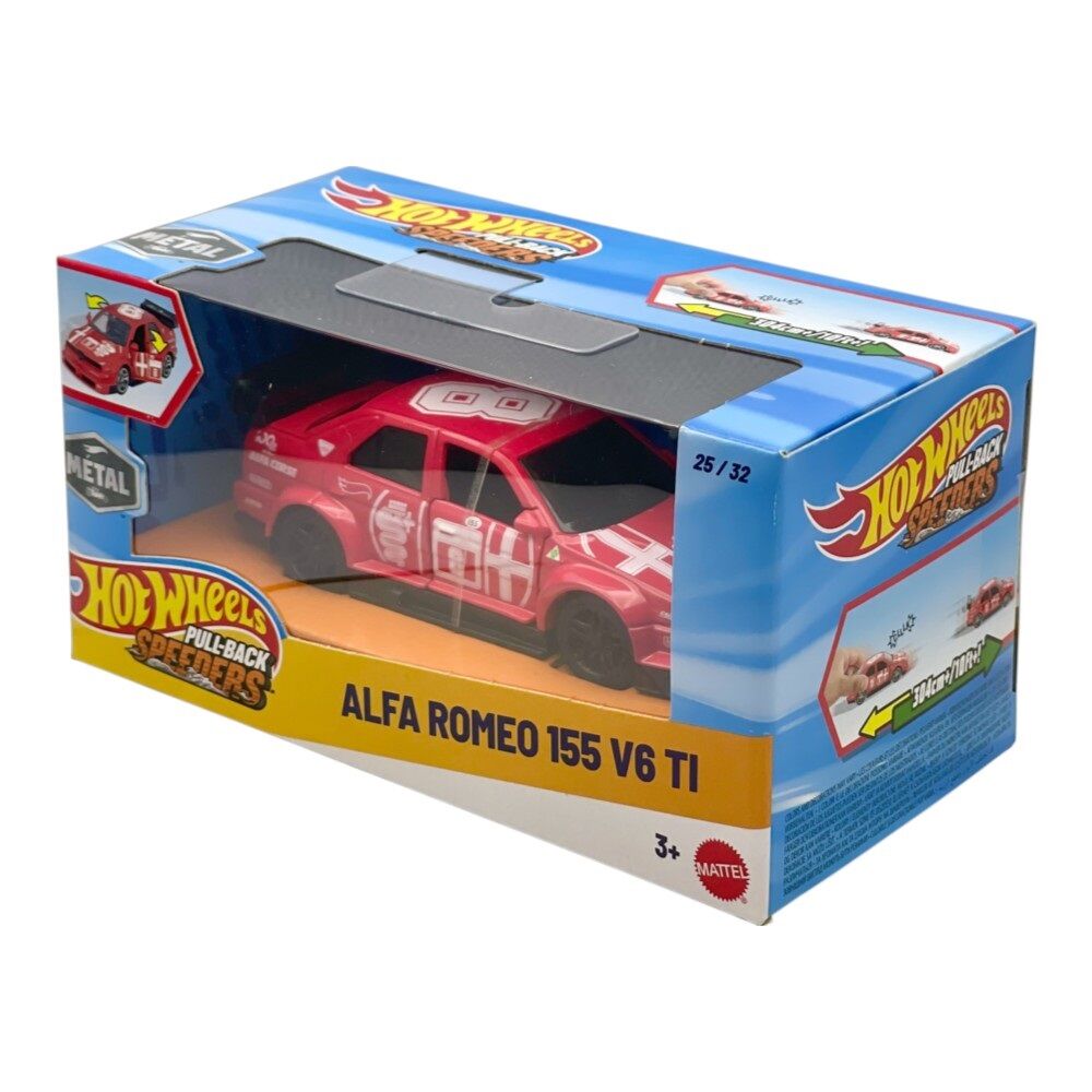 Hot Wheels Pull-Back Speeders Alfa Romeo 155 V6 TI with Opening Doors