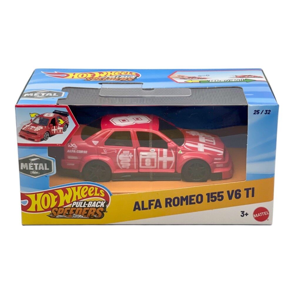 Hot Wheels Pull-Back Speeders Alfa Romeo 155 V6 TI with Opening Doors