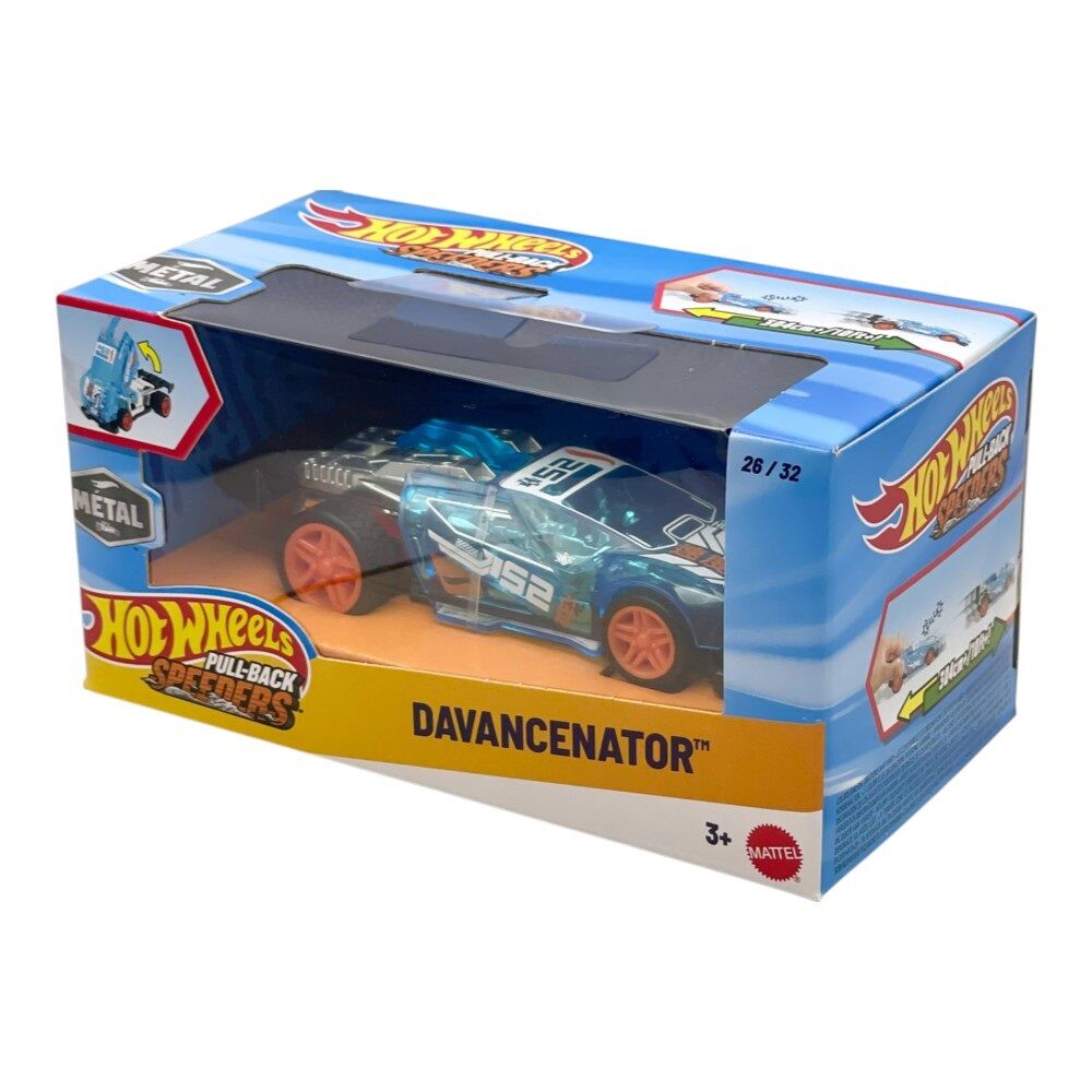 Hot Wheels Pull-Back Speeders Davancenator Die-Cast Vehicle