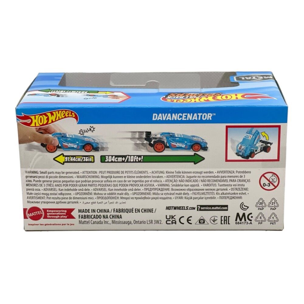 Hot Wheels Pull-Back Speeders Davancenator Die-Cast Vehicle