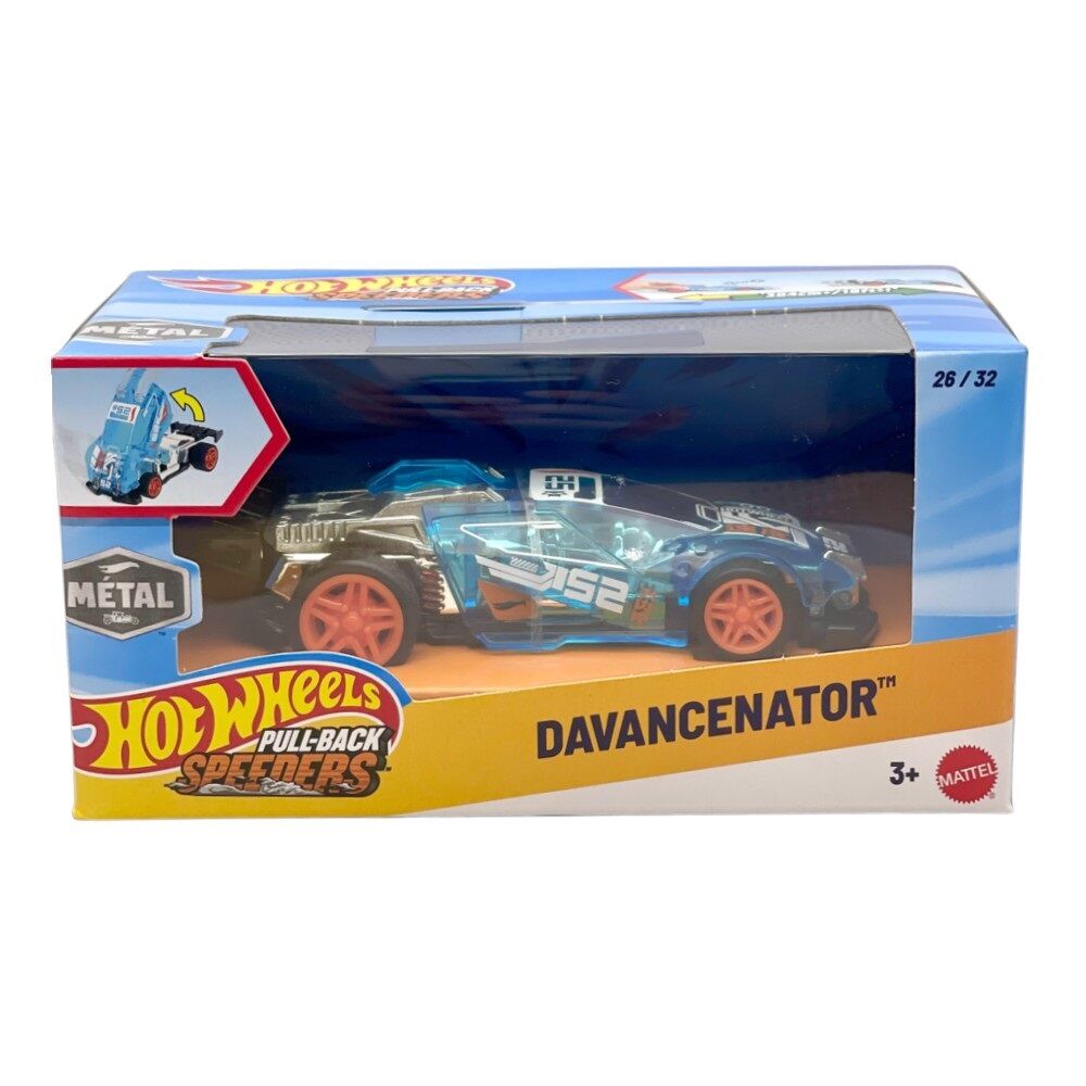 Hot Wheels Pull-Back Speeders Davancenator Die-Cast Vehicle