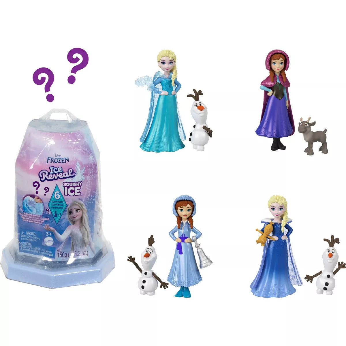 Disney Frozen - Ice Reveal Surprise Small Doll with Ice Gel