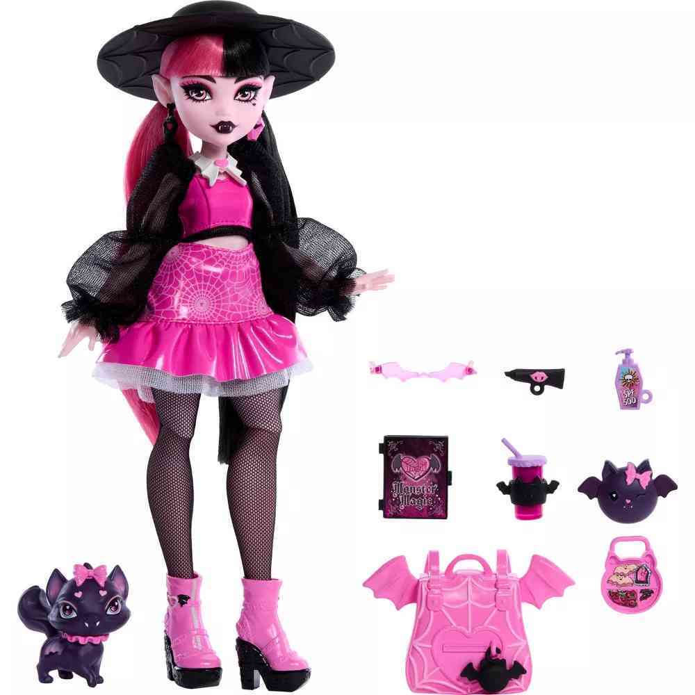Monster High Draculaura Doll with Pet and Accessories